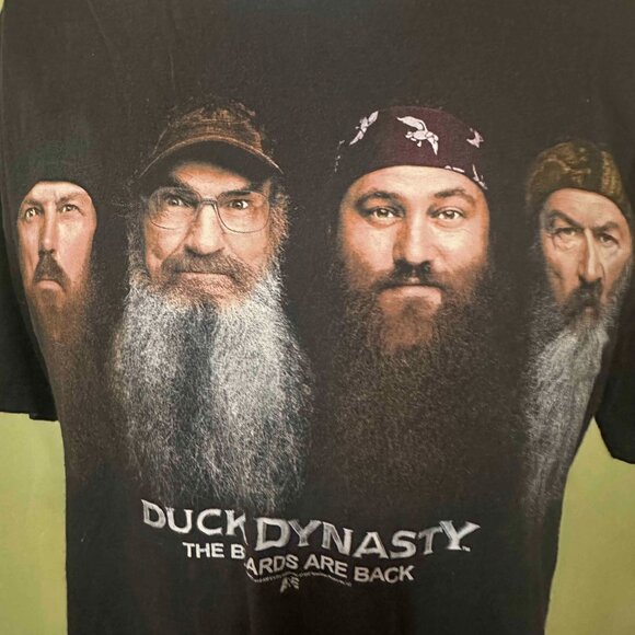 Duck Dynasty The Beards Are Back Men's Black T Shirt Size 2XL XXL - Picture 3 of 3